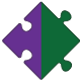 watkins solutions logo purple green puzzle icon only 80